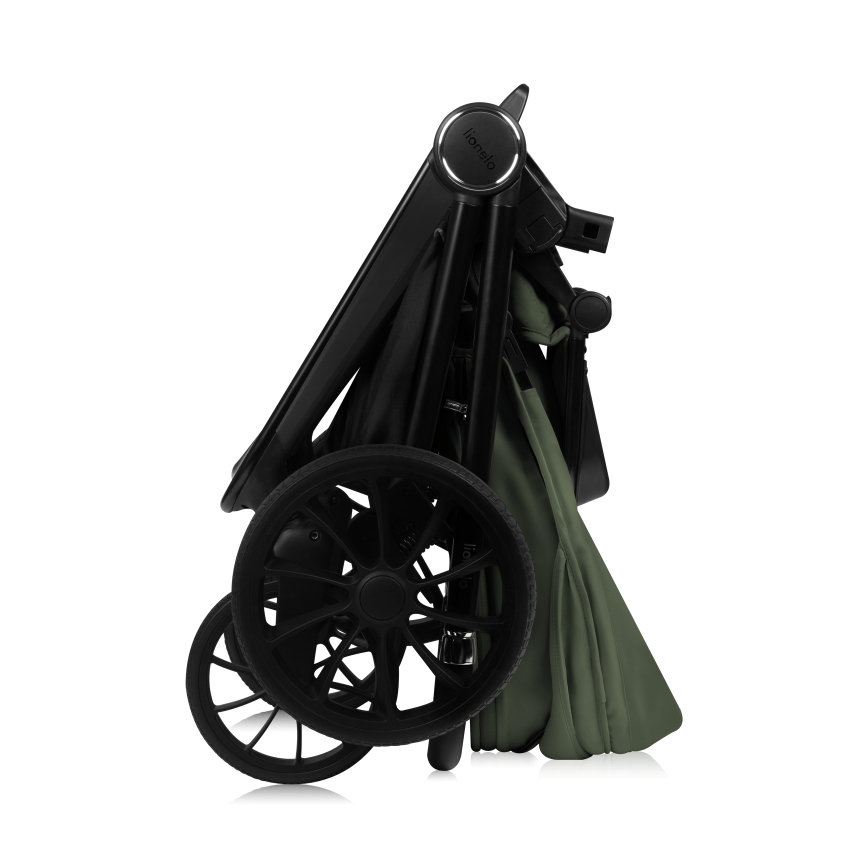 Lionelo - Kombinuotas 3in1 vežimėlis MIKA PLUS, alyvuogių spalvos