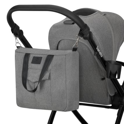 Lionelo - Kombinuotas vežimėlis 2 in 1 MERIL Grey Stone