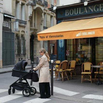 Lionelo - Kombinuotas vežimėlis 2 viename LAYLA Black Onyx