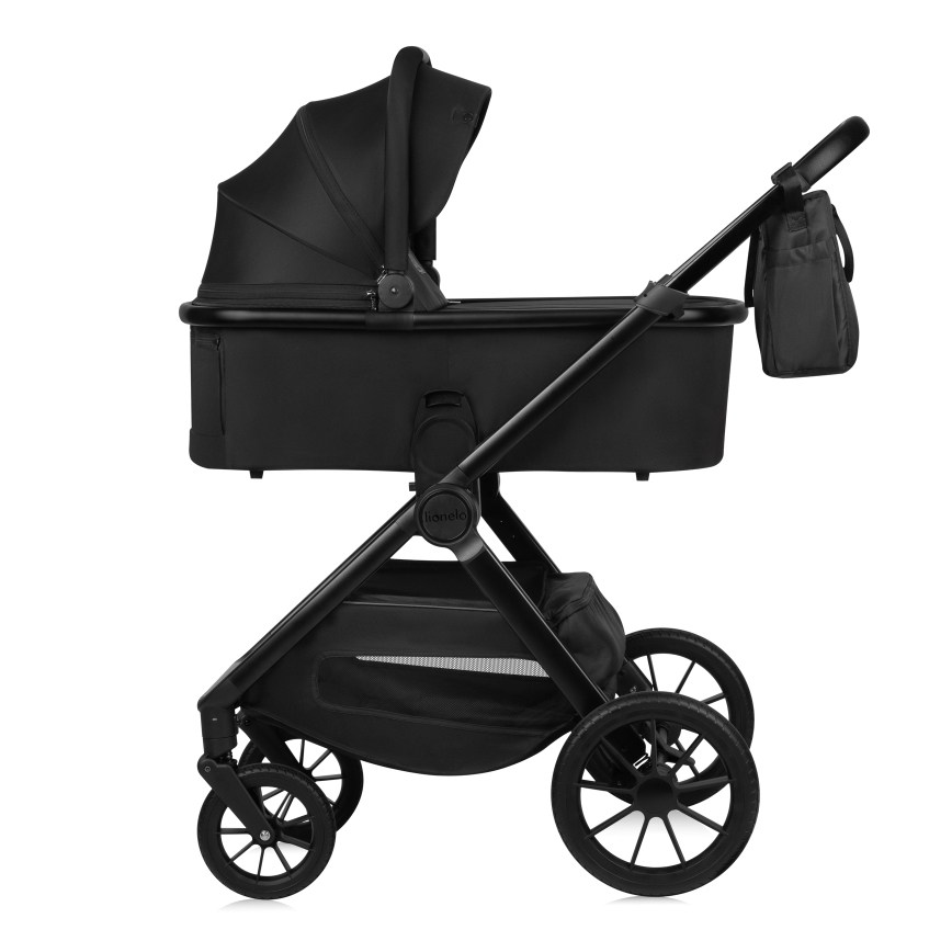 Lionelo - Kombinuotas vežimėlis 2 viename LAYLA Black Onyx