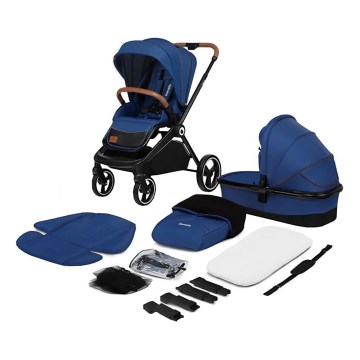Lionelo - Kombinuotas vežimėlis 2 viename MIKA Blue Navy