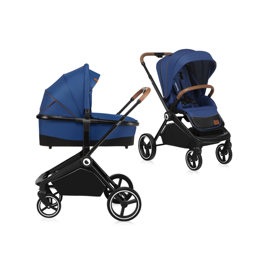 Lionelo - Kombinuotas vežimėlis 2 viename MIKA Blue Navy