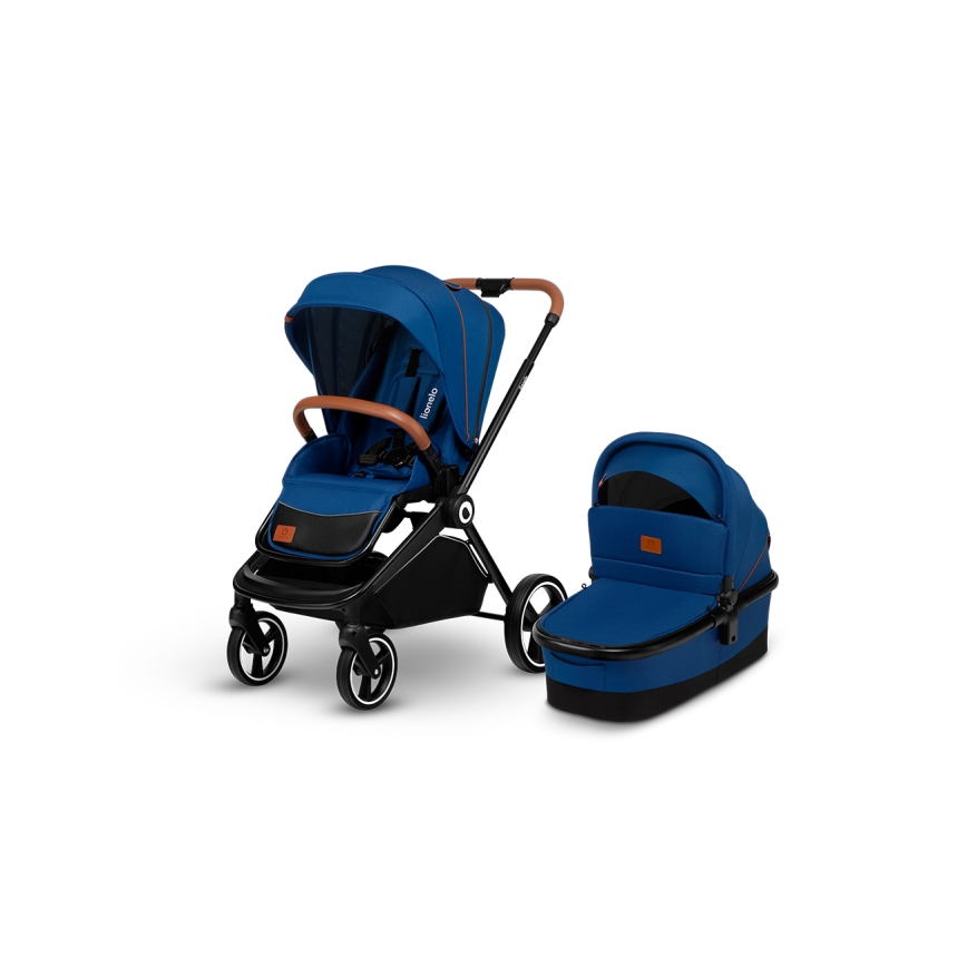 Lionelo - Kombinuotas vežimėlis 2 viename MIKA Blue Navy