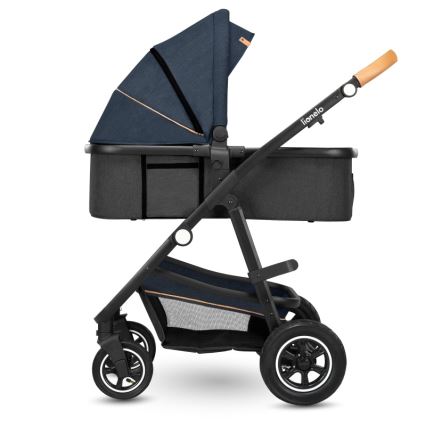 Lionelo - Kombinuotas vežimėlis 2in1 AMBER Blue Navy
