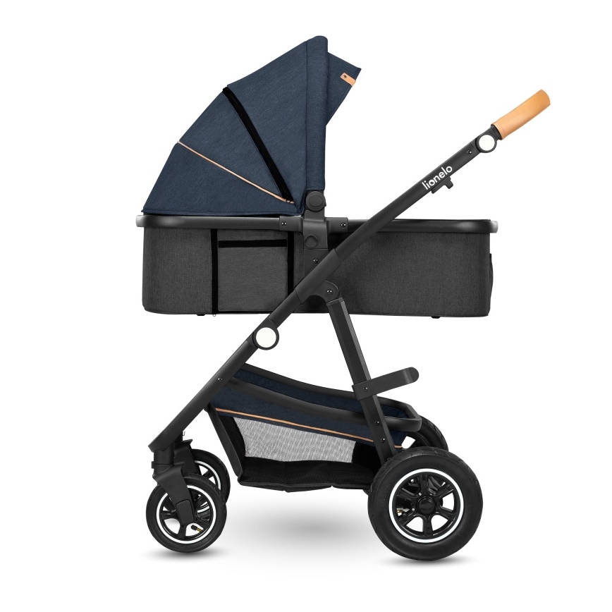 Lionelo - Kombinuotas vežimėlis 2in1 AMBER Blue Navy