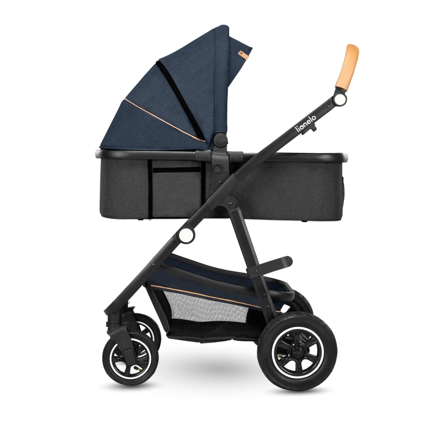 Lionelo - Kombinuotas vežimėlis 2in1 AMBER Blue Navy