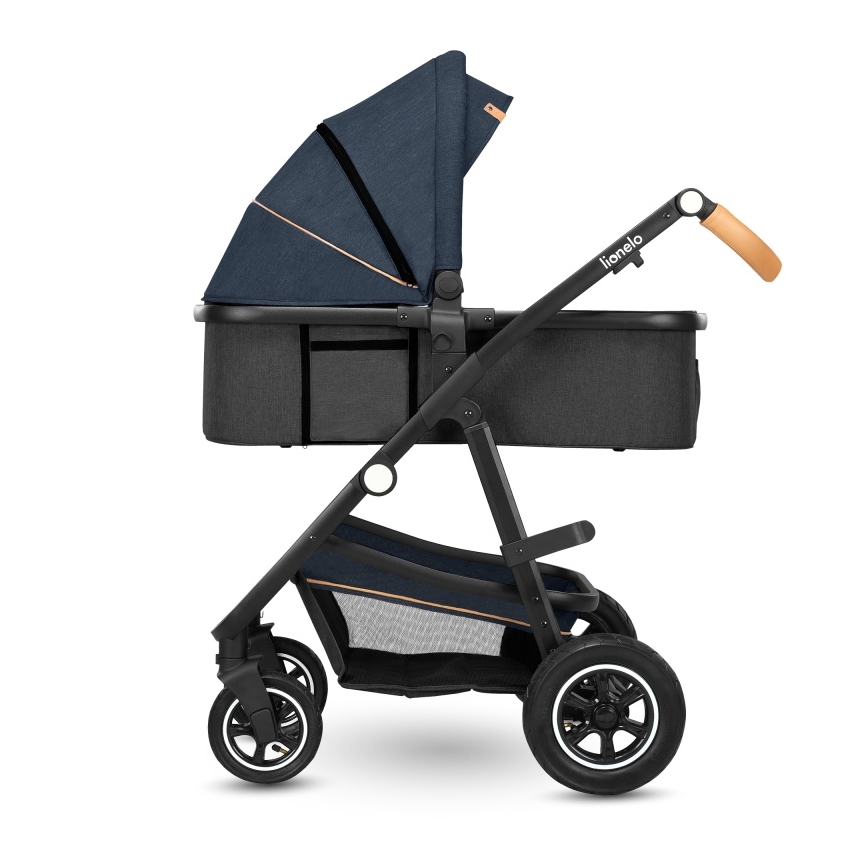 Lionelo - Kombinuotas vežimėlis 2in1 AMBER Blue Navy