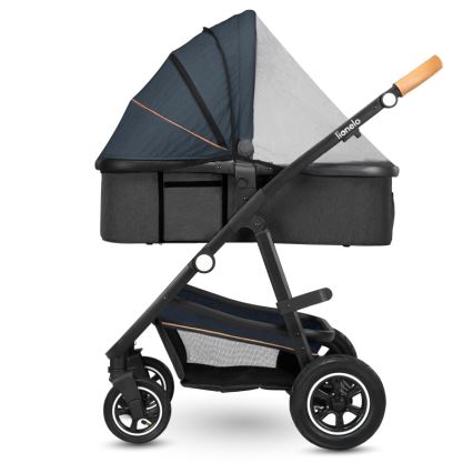 Lionelo - Kombinuotas vežimėlis 2in1 AMBER Blue Navy
