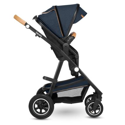 Lionelo - Kombinuotas vežimėlis 2in1 AMBER Blue Navy