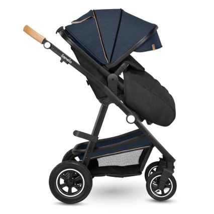 Lionelo - Kombinuotas vežimėlis 2in1 AMBER Blue Navy