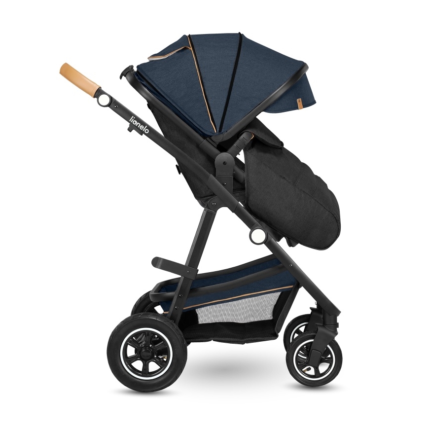 Lionelo - Kombinuotas vežimėlis 2in1 AMBER Blue Navy