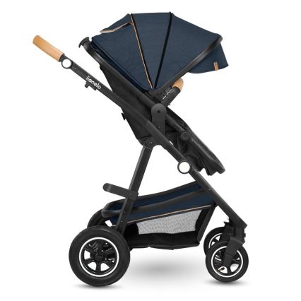 Lionelo - Kombinuotas vežimėlis 2in1 AMBER Blue Navy
