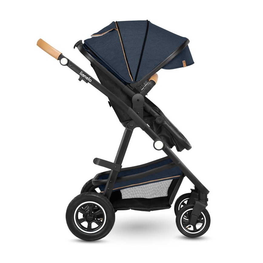 Lionelo - Kombinuotas vežimėlis 2in1 AMBER Blue Navy