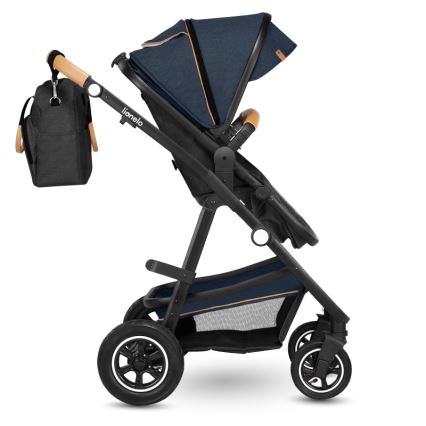 Lionelo - Kombinuotas vežimėlis 2in1 AMBER Blue Navy