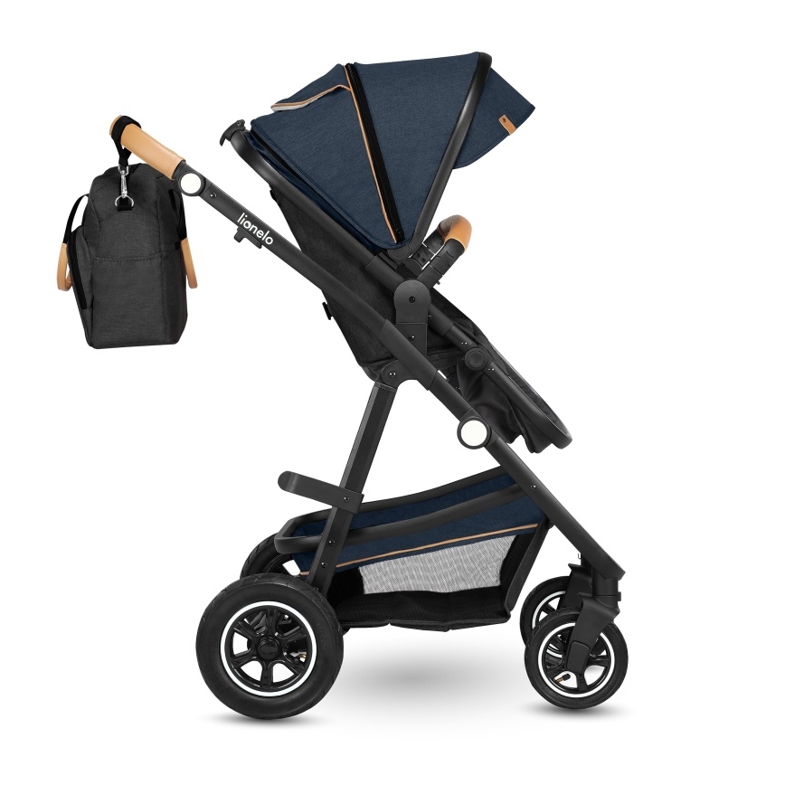 Lionelo - Kombinuotas vežimėlis 2in1 AMBER Blue Navy