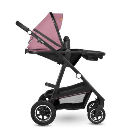 Lionelo - Kombinuotas vežimėlis 2in1 AMBER Pink Rose