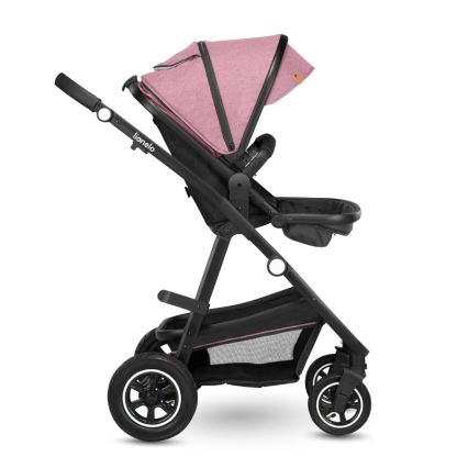 Lionelo - Kombinuotas vežimėlis 2in1 AMBER Pink Rose