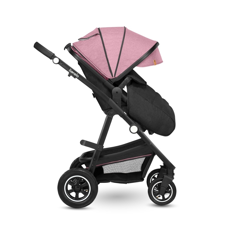 Lionelo - Kombinuotas vežimėlis 2in1 AMBER Pink Rose