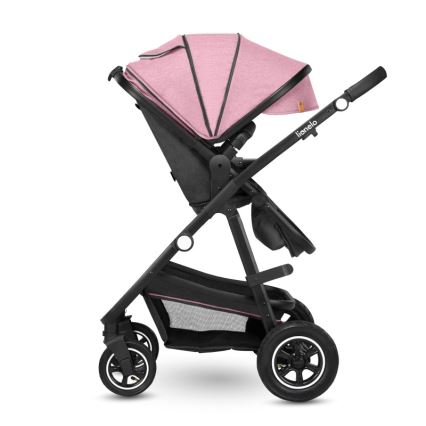 Lionelo - Kombinuotas vežimėlis 2in1 AMBER Pink Rose