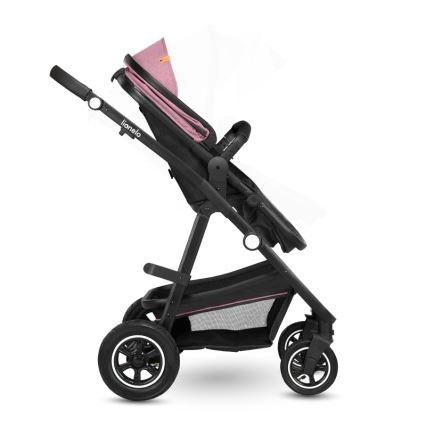 Lionelo - Kombinuotas vežimėlis 2in1 AMBER Pink Rose