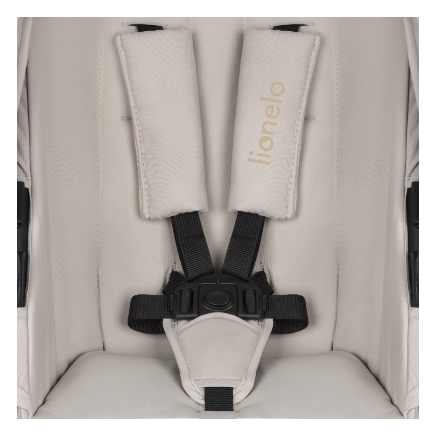 Lionelo - kombinuotas vežimėlis 2in1 AMBER PLUS, smėlio spalvos