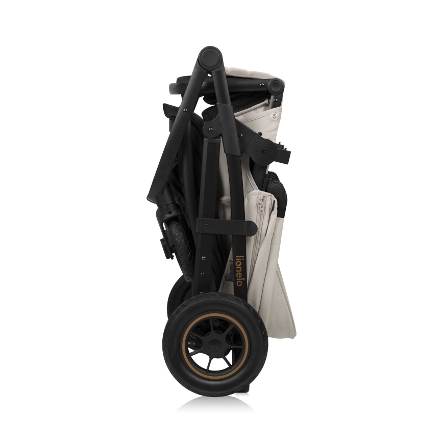 Lionelo - kombinuotas vežimėlis 2in1 AMBER PLUS, smėlio spalvos