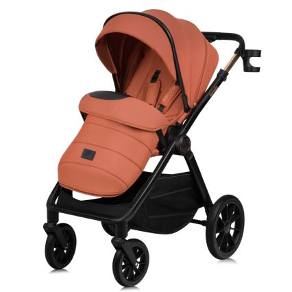 Lionelo - kombinuotas vežimėlis 2in1 LAYLA Brown Rust