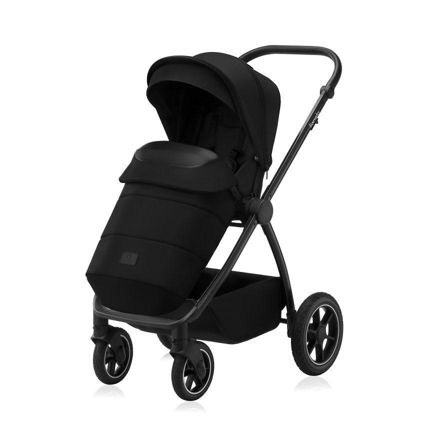 Lionelo - Kombinuotas vežimėlis 2in1 MERIL Black Onyx