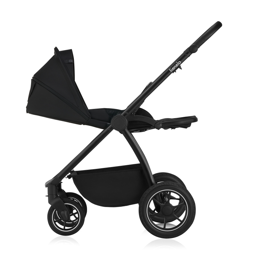 Lionelo - Kombinuotas vežimėlis 2in1 MERIL Black Onyx