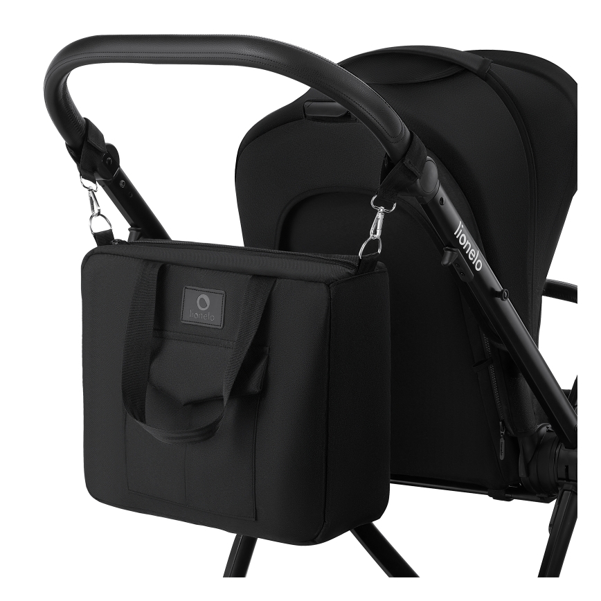 Lionelo - Kombinuotas vežimėlis 2in1 MERIL Black Onyx