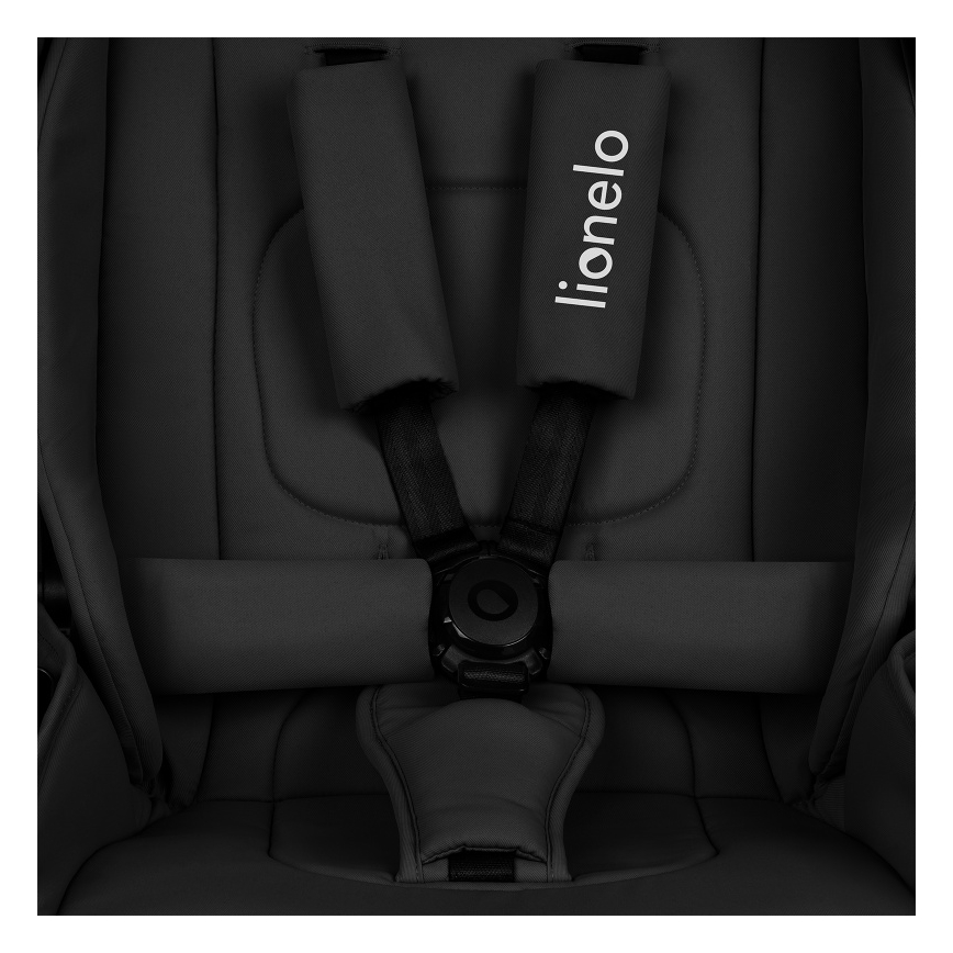 Lionelo - Kombinuotas vežimėlis 2in1 MIKA PLUS Black Onyx