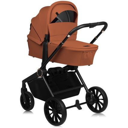 Lionelo - Kombinuotas vežimėlis 2in1 MIKA PLUS Brown Rust