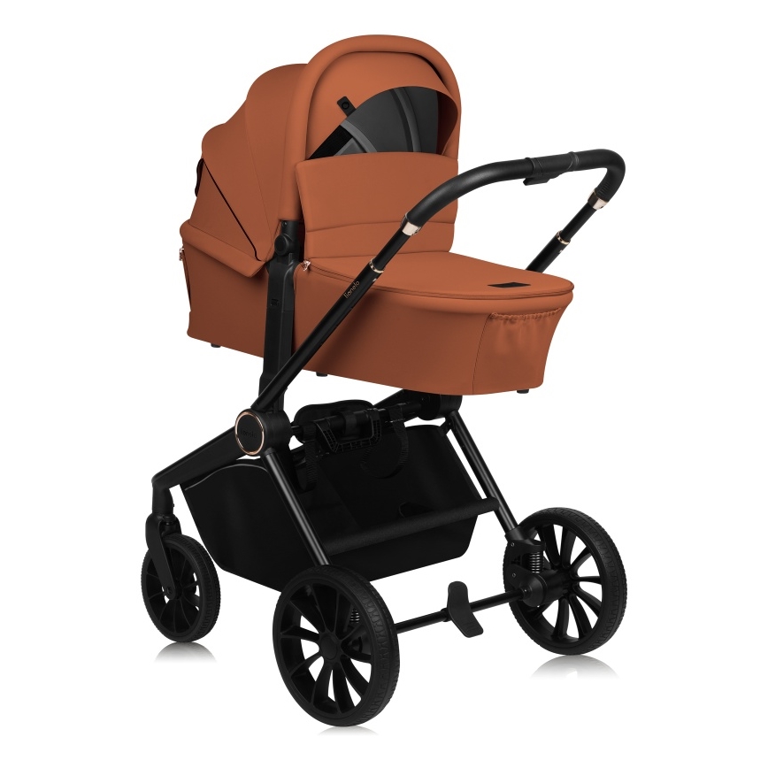 Lionelo - Kombinuotas vežimėlis 2in1 MIKA PLUS Brown Rust