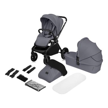 Lionelo - Kombinuotas vežimėlis 2in1 MIKA PLUS Grey Stone