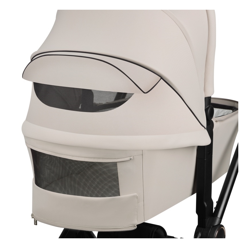 Lionelo - Kombinuotas vežimėlis 2in1 MIKA PLUS Smėlio spalvos