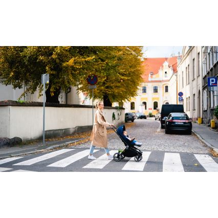 Lionelo - Kombinuotas vežimėlis 2in1 MIKA tamsiai mėlynas