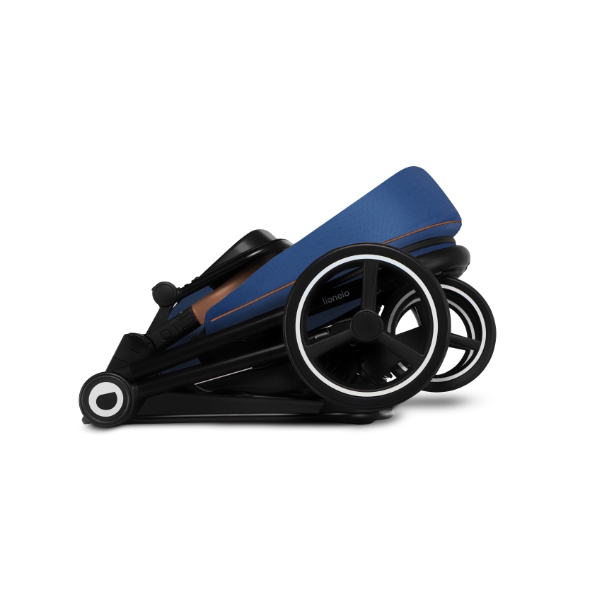 Lionelo - Kombinuotas vežimėlis 2in1 MIKA tamsiai mėlynas