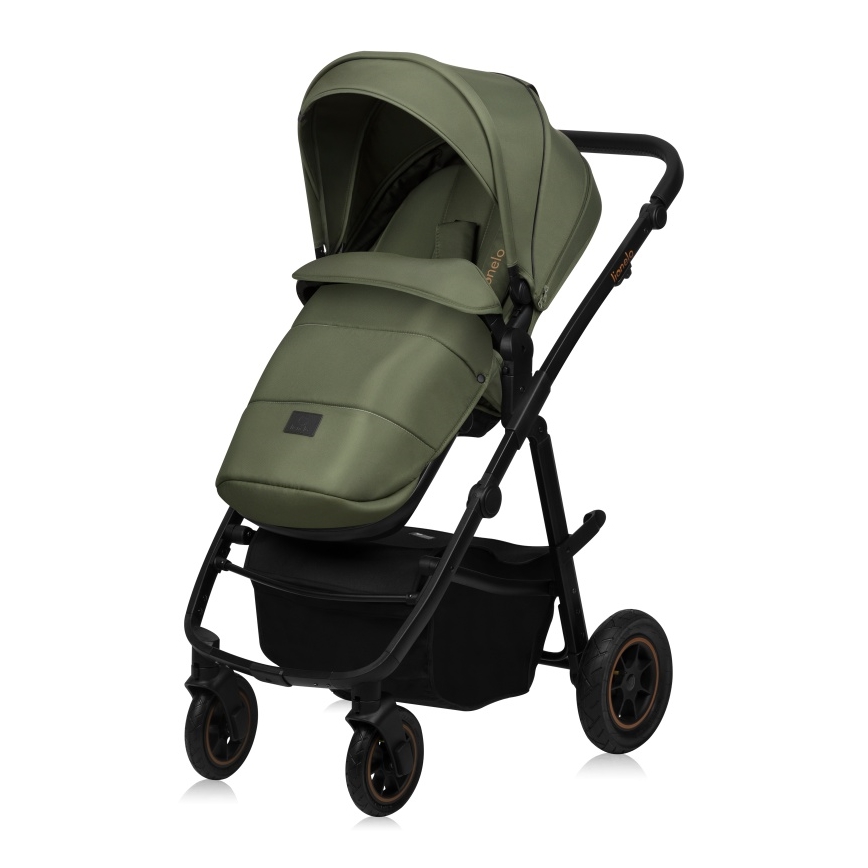 Lionelo - Kombinuotas vežimėlis 3 viename AMBER PLUS Green Forest
