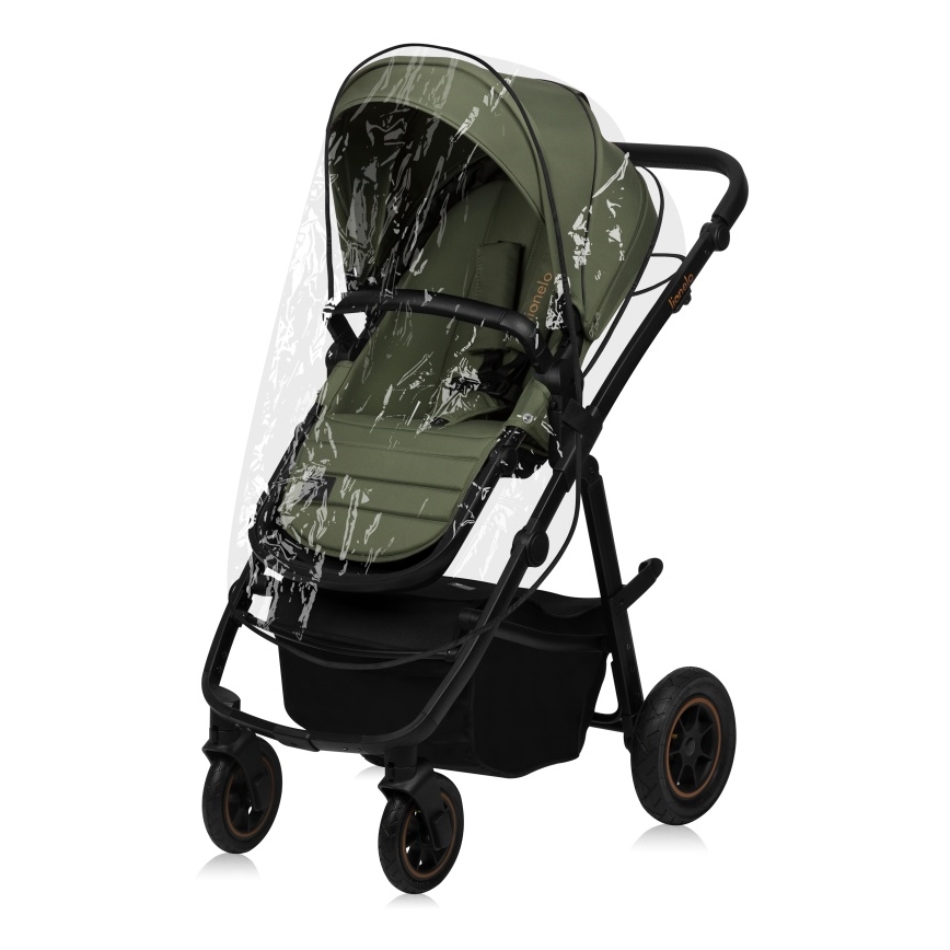 Lionelo - Kombinuotas vežimėlis 3 viename AMBER PLUS Green Forest