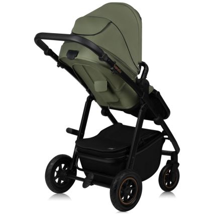 Lionelo - Kombinuotas vežimėlis 3 viename AMBER PLUS Green Forest