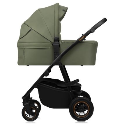 Lionelo - Kombinuotas vežimėlis 3 viename AMBER PLUS Green Forest