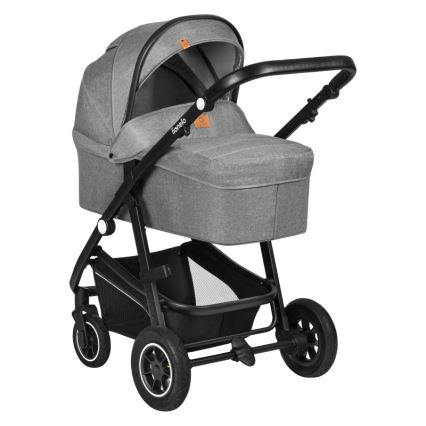 Lionelo - Kombinuotas vežimėlis 3 viename BIANKA Grey Stone