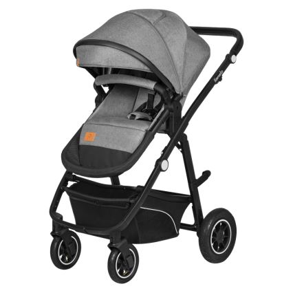Lionelo - Kombinuotas vežimėlis 3 viename BIANKA Grey Stone