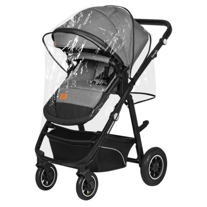 Lionelo - Kombinuotas vežimėlis 3 viename BIANKA Grey Stone