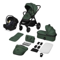 Lionelo - Kombinuotas vežimėlis 3 viename LAYLA Green Forest
