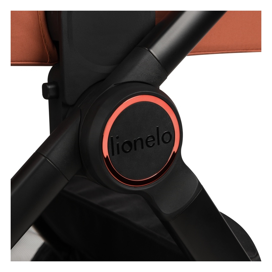 Lionelo - kombinuotas vežimėlis 3 viename LAYLA, rūdžių rudos spalvos