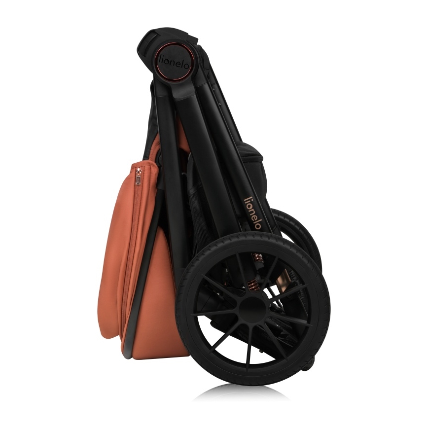 Lionelo - kombinuotas vežimėlis 3 viename LAYLA, rūdžių rudos spalvos