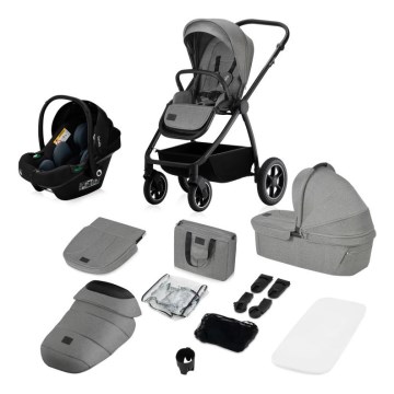 Lionelo - Kombinuotas vežimėlis 3 viename MERIL Grey Stone