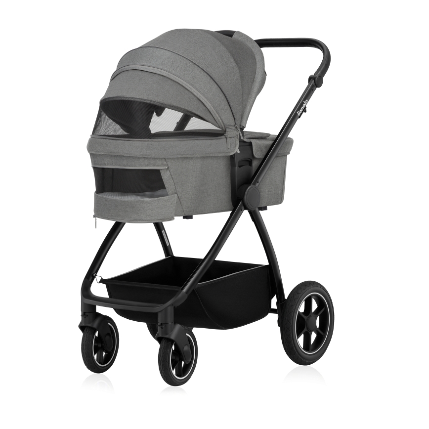 Lionelo - Kombinuotas vežimėlis 3 viename MERIL Grey Stone