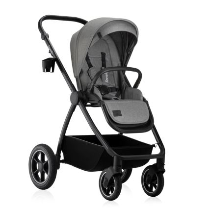 Lionelo - Kombinuotas vežimėlis 3 viename MERIL Grey Stone